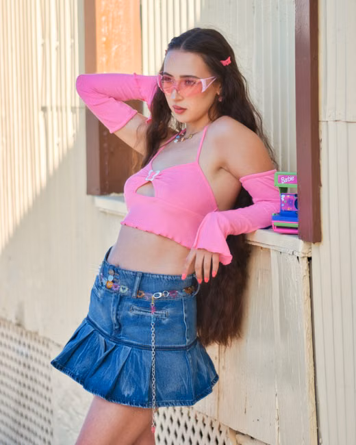Saia Jeans Curta